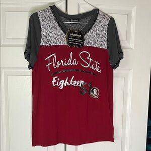 Florida State FSU Women's Game Day Top with Beaded Detail New NWT